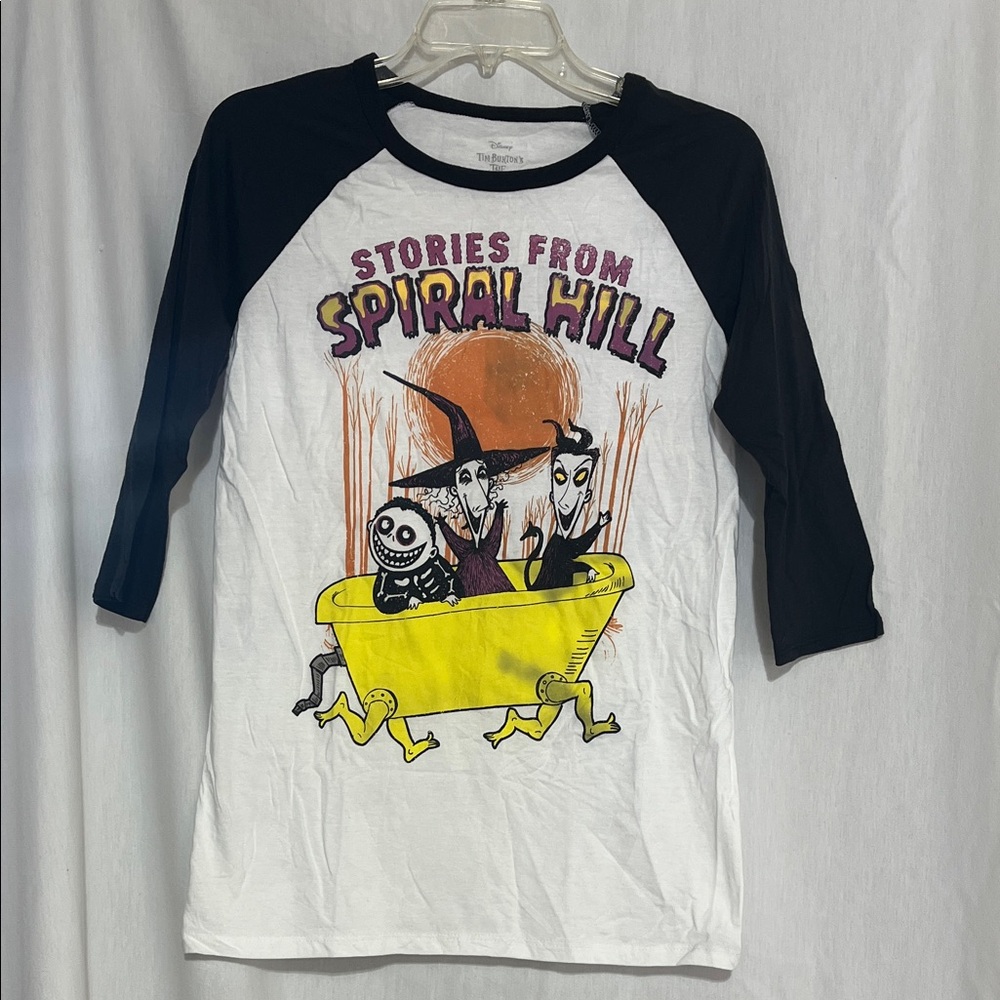 The Nightmare Before Christmas Stories From Spiral Hill Raglan Tee Large